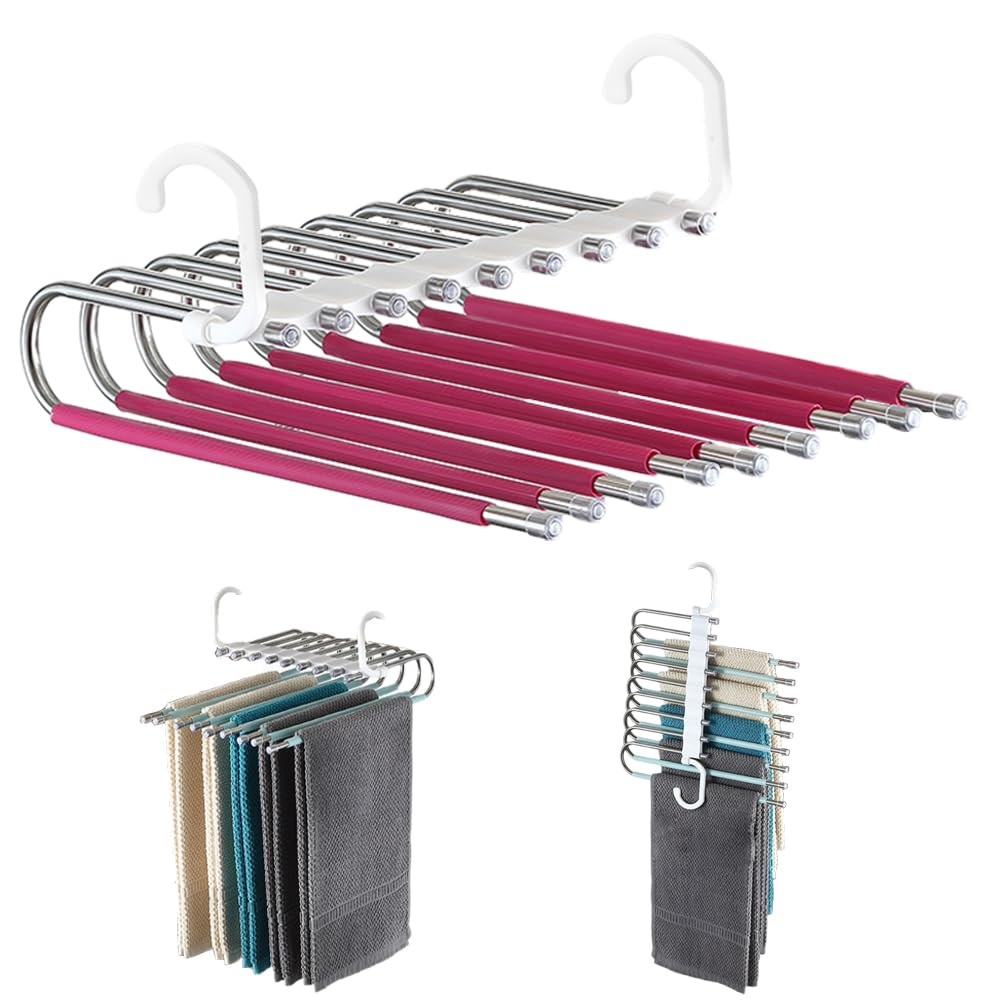 Folding Pant Hanger - 9 Layer Space Saving
