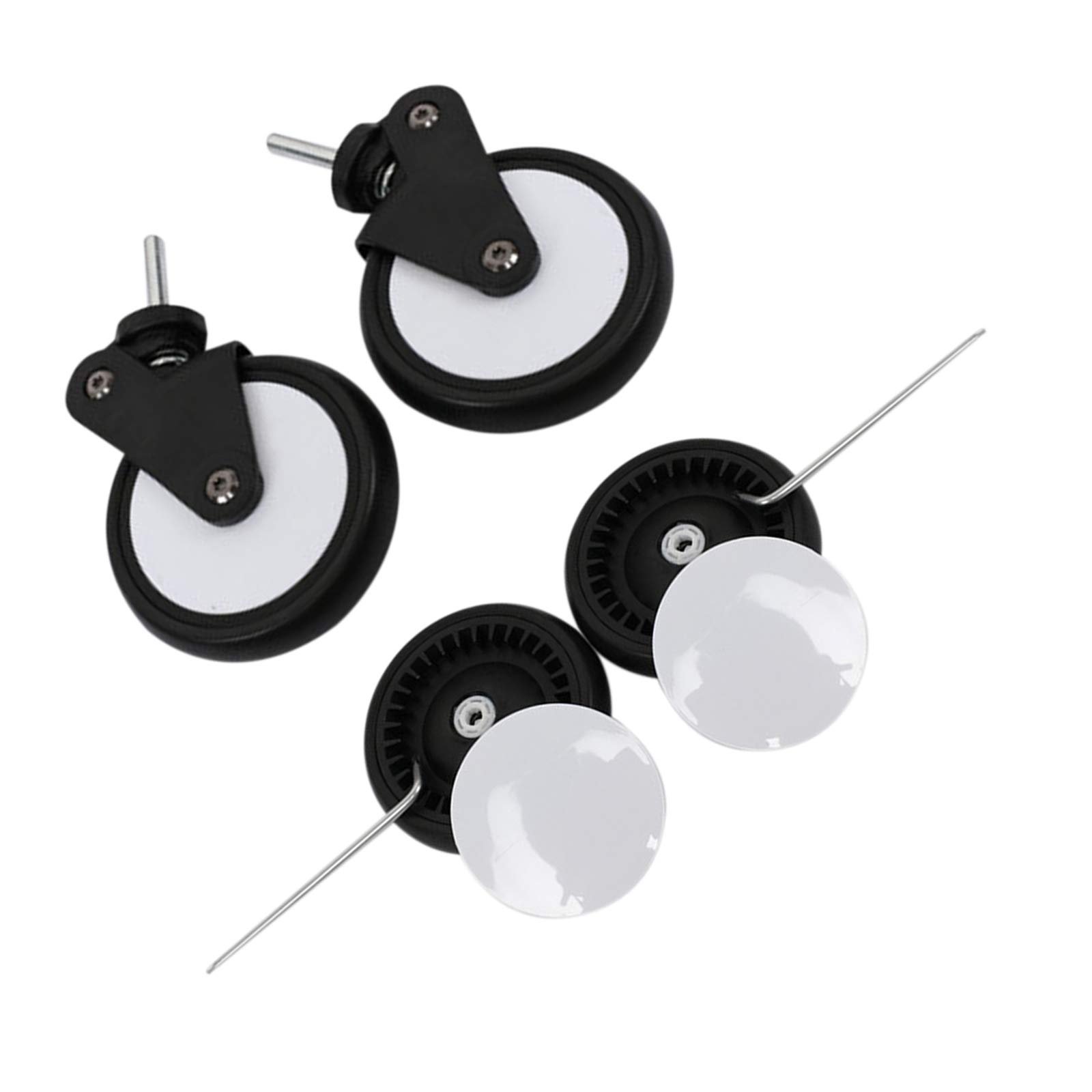 Ruedas giratorias de repuesto para cuna de bebé, ruedas giratorias compatibles con ruedas delanteras Yoyo