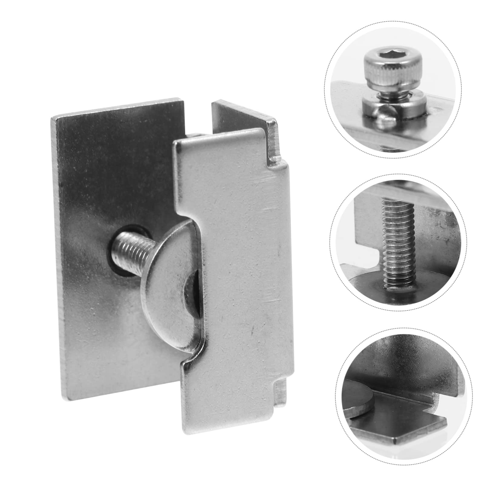 PLAFOPE 12 Stk 3d Drucker Zubehör Druckerplattformklemmen Bettklemmen Für 3d-drucker Bettfixierer Aus Glas Verstellbarer Druckerbett-clip Druckerglas Rostfreier Stahl Glasclip Einstellbar