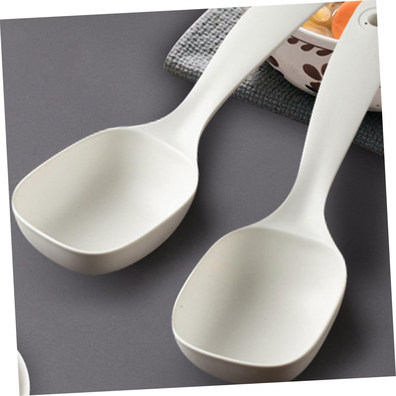 PRETYZOOM 5 Set Di Cucchiai Da Minestra Riutilizzabili in Stile Occidentale Grandi Per Porridge Per Cucinare 3 Pezzi * 5