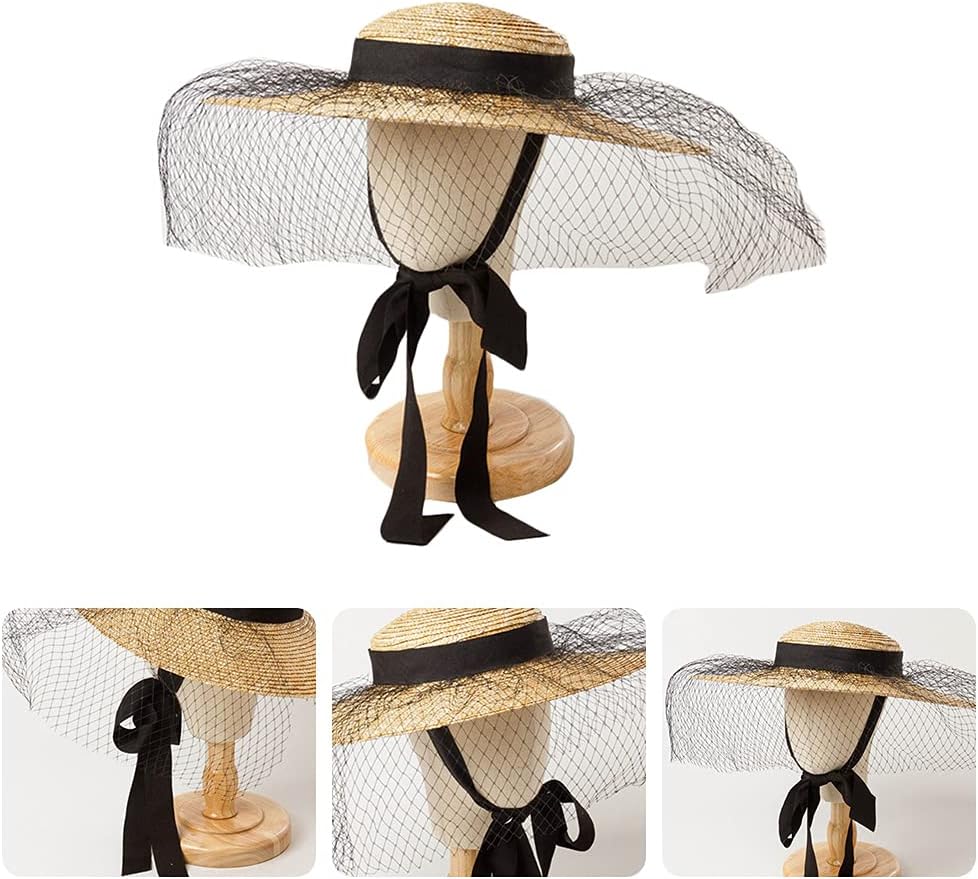 Straw Sunhat Girls Adjustable for Sun for Protection Cooling for Summertime with Ears & Adjustable Fixing Straps Hat Unisex