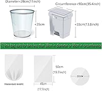 Vista 5 de Bolsas de basura pequeñas de 2.6 galones – Bolsa de basura biodegradable para cocina, bolsas de basura compostables, bolsas de basura blancas