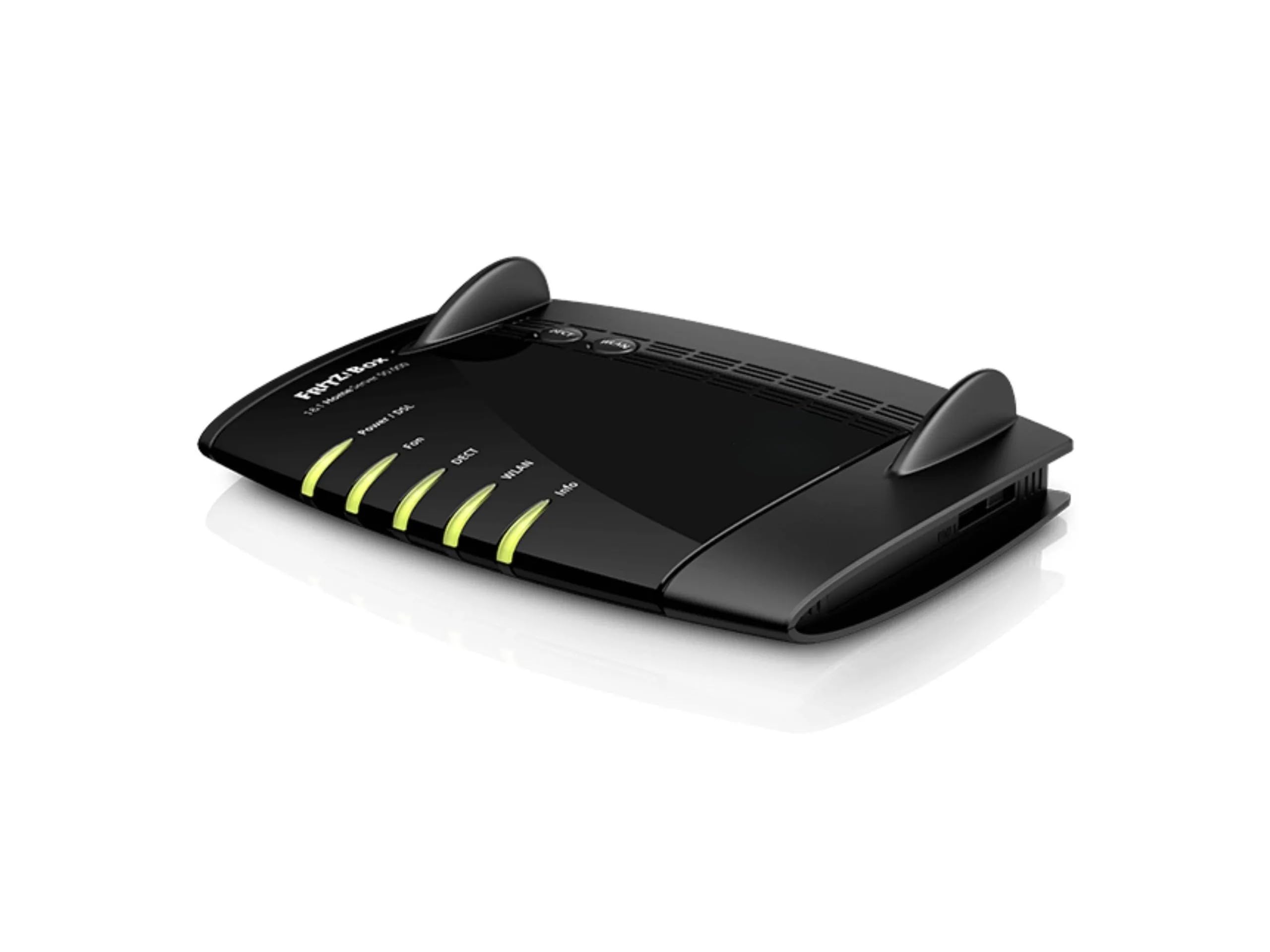 AVM FRITZ!Box 7490 WLAN AC + N Router (VDSL/ADSL, 1.300 Mbit/s (5 GHz), 450 Mbit/s (2,4 GHz), DECT-Basis, Media Server) Schwarz - Sunrise Edition (Generalüberholt)