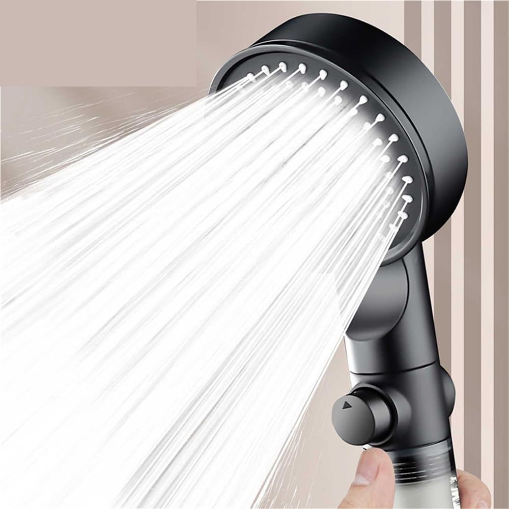 Soffioni doccia regolabili in 5 modalità for filtro for il risparmio idrico, ugello spray for arresto a un tasto, bagno di casa Soffione doccia(10)