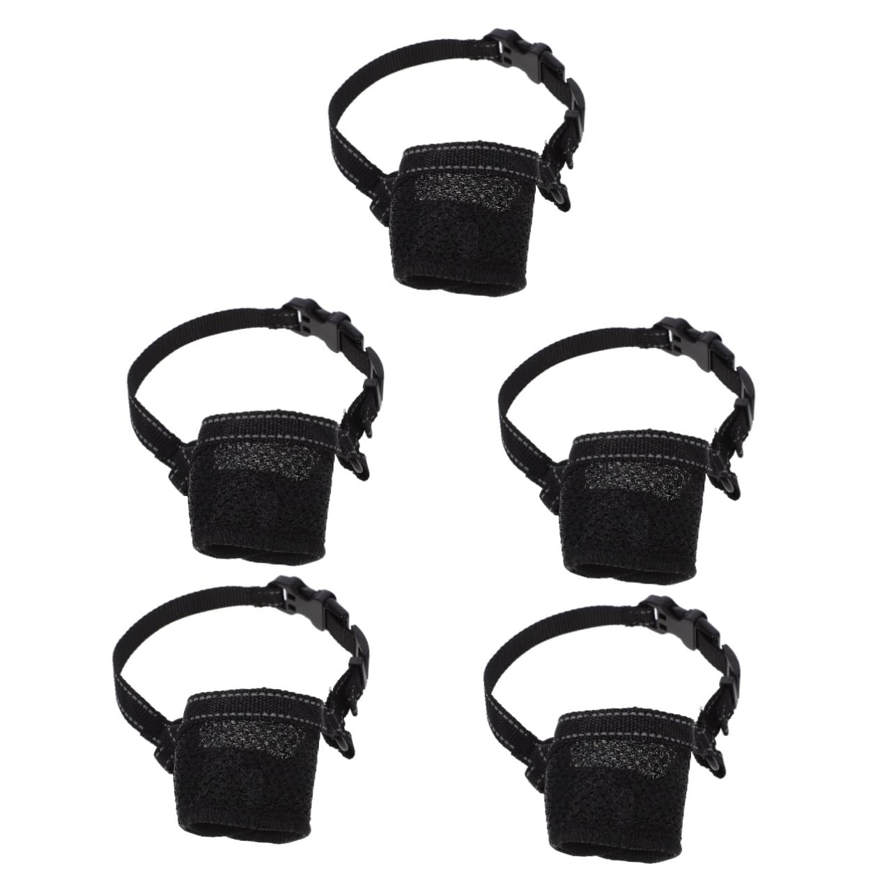 Muselière ajustable pour chien anti-aboiement filet extérieur 5pcs