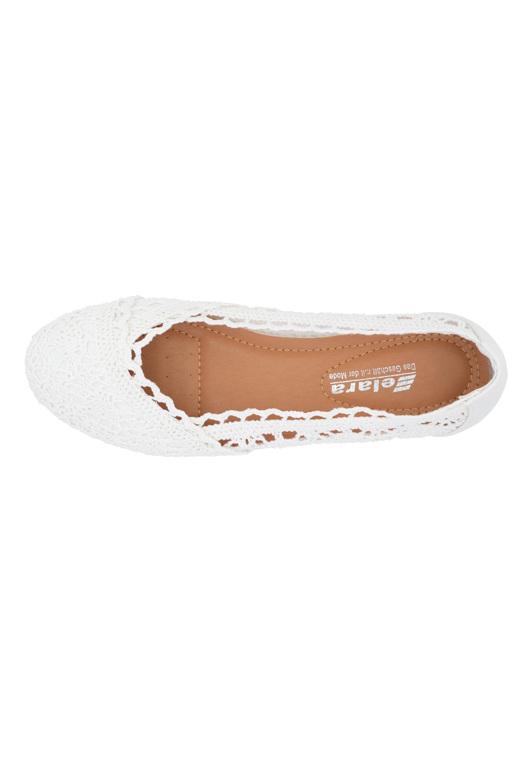 Elara Ballerines pour Femmes Slip-on Lace Chunkyrayan
