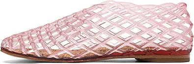 Jelly Mesh Ballet Flats - Comfortable Clear Jelly Shoes, Adult Women's Closed Toe Flats Sandals