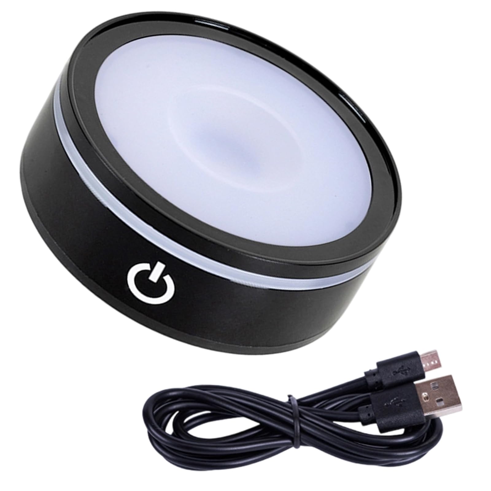 Crystals Lamp Base Featuring Touch Sensitive Dimmable LED for Atmospheres in Display and Decorative Use Color Changing Lamp