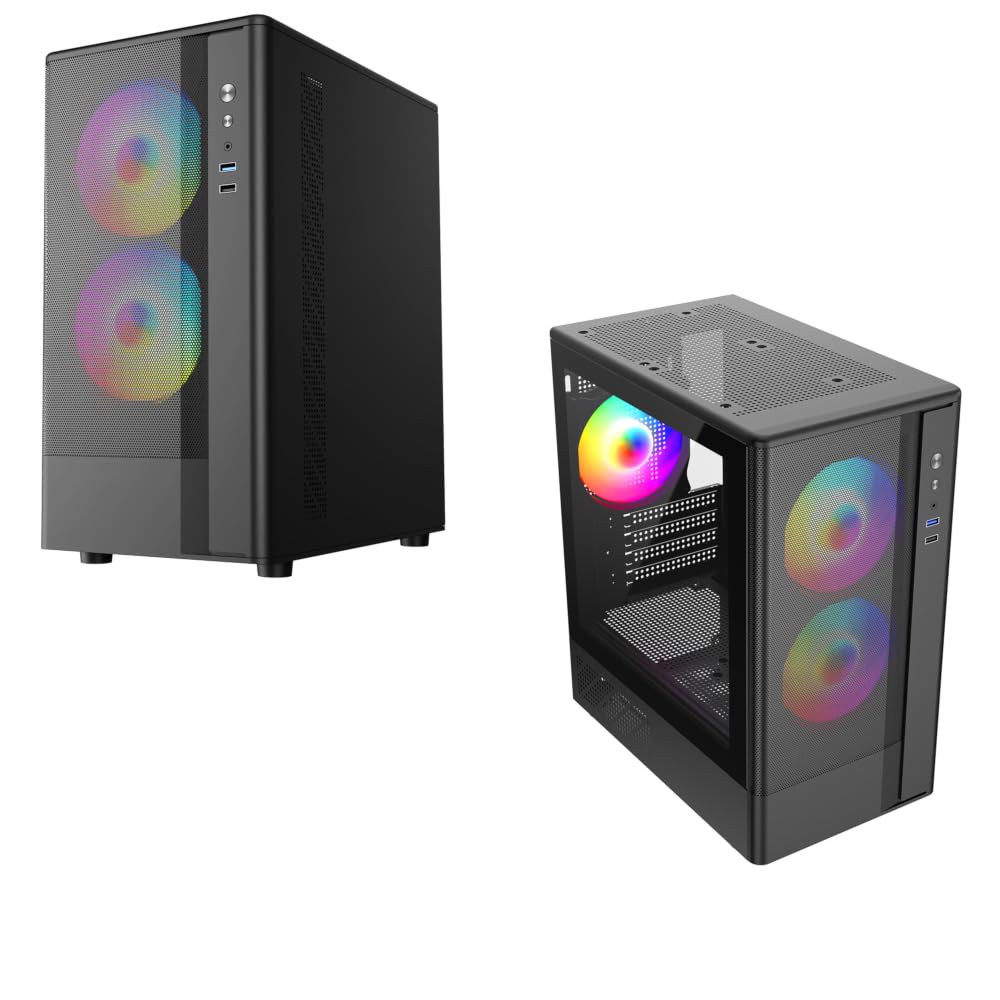 PALICOMP AM5 Gaming PC • AMD RYZEN 9 7900X • 240mm Water Cooled • 32GB DDR5 RAM • 1TB M.2 nVME SSD • 1TB HDD • Windows 11 • NVIDIA RTX3050 6GB • WIFI6 • Bluetooth • F3M RGB — view 3