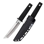 Cold Steel Kobun Tactical Knife with Fixed Blade, Toothed, One Size