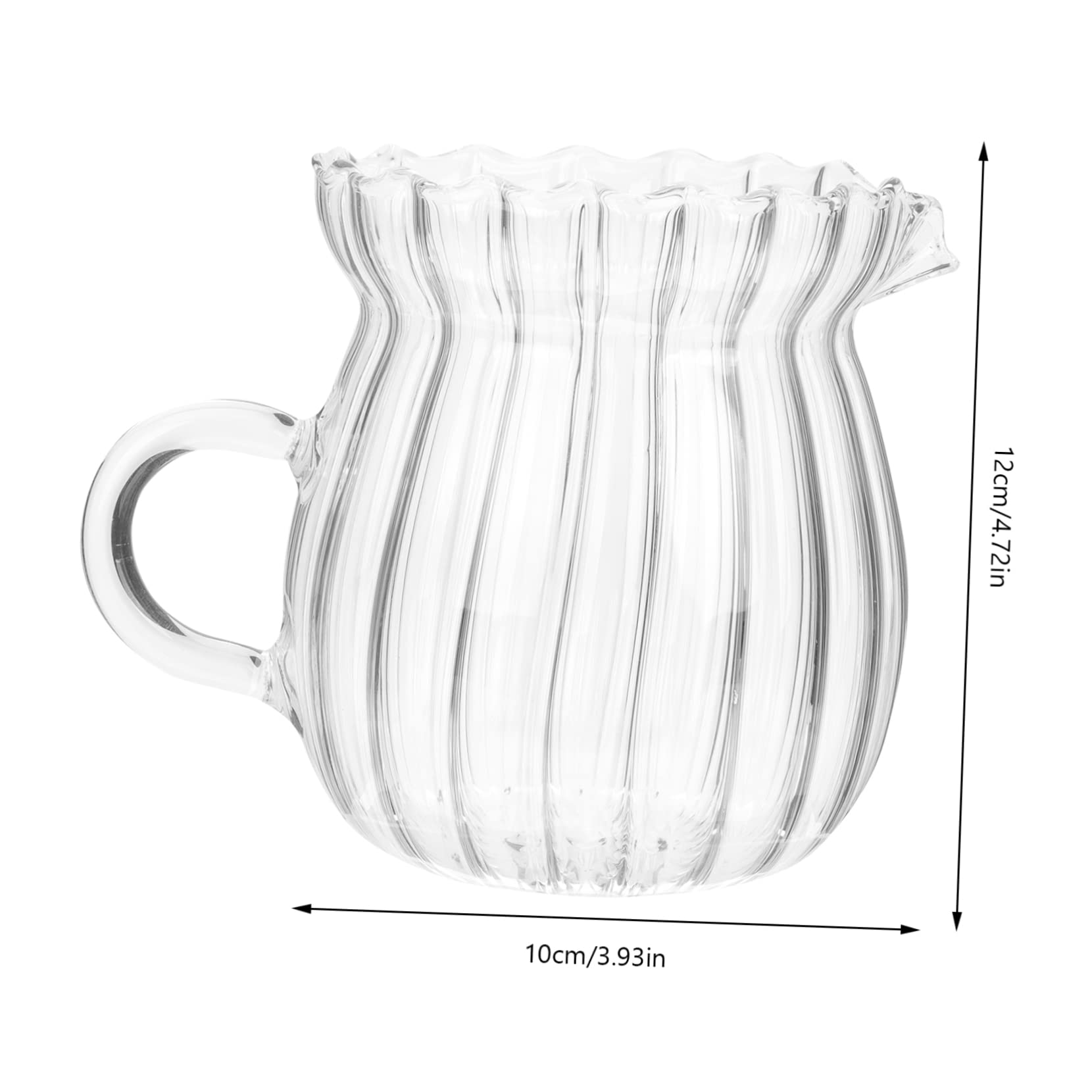 OKUMEYR Milk Pitcher Latte Art Small Milk Frothing Pitcher for Daily Use Delicate Design