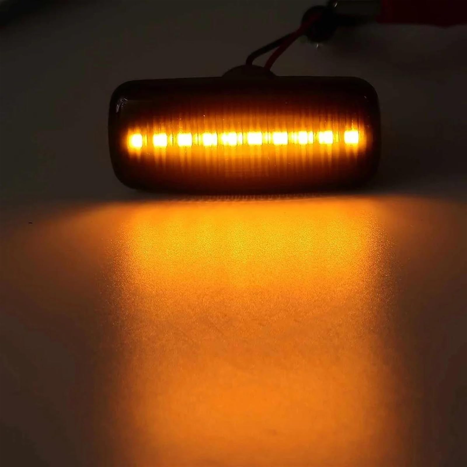 FREEZER Piloto Intermitente Luz LED dinámica posición Lateral Coche luz señal Giro para Chrysler 200 2007 2008 2009 2010 2011 2012 2013 2014 2015 2016 Color Negro Intermitentes Automóviles