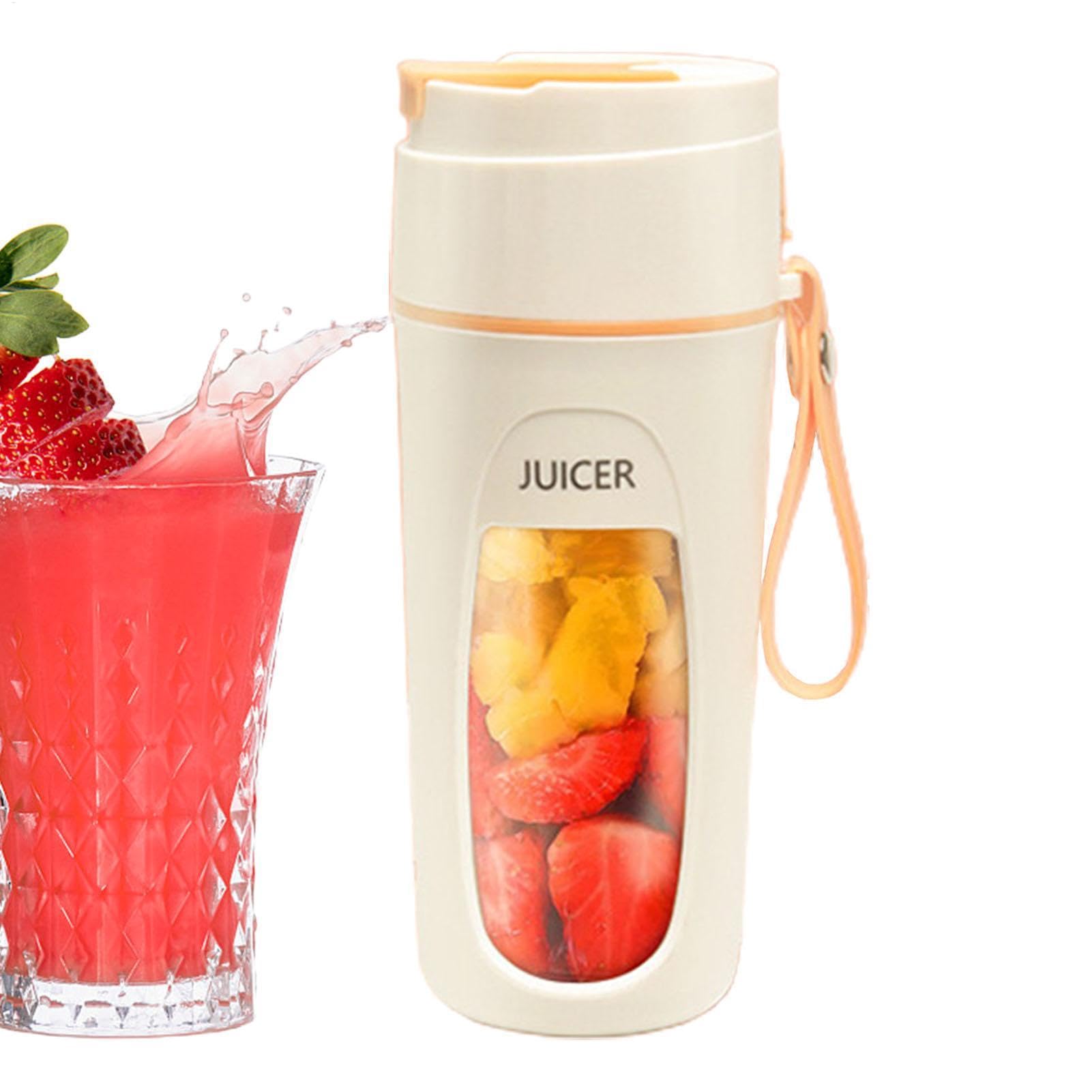 Blender | 340 ml osobisty blender do ?wie?ych soków, ?adowany przez USB, mikser soków owocowych z mocnym silnikiem, 8 ostrzy, kemping, podró?