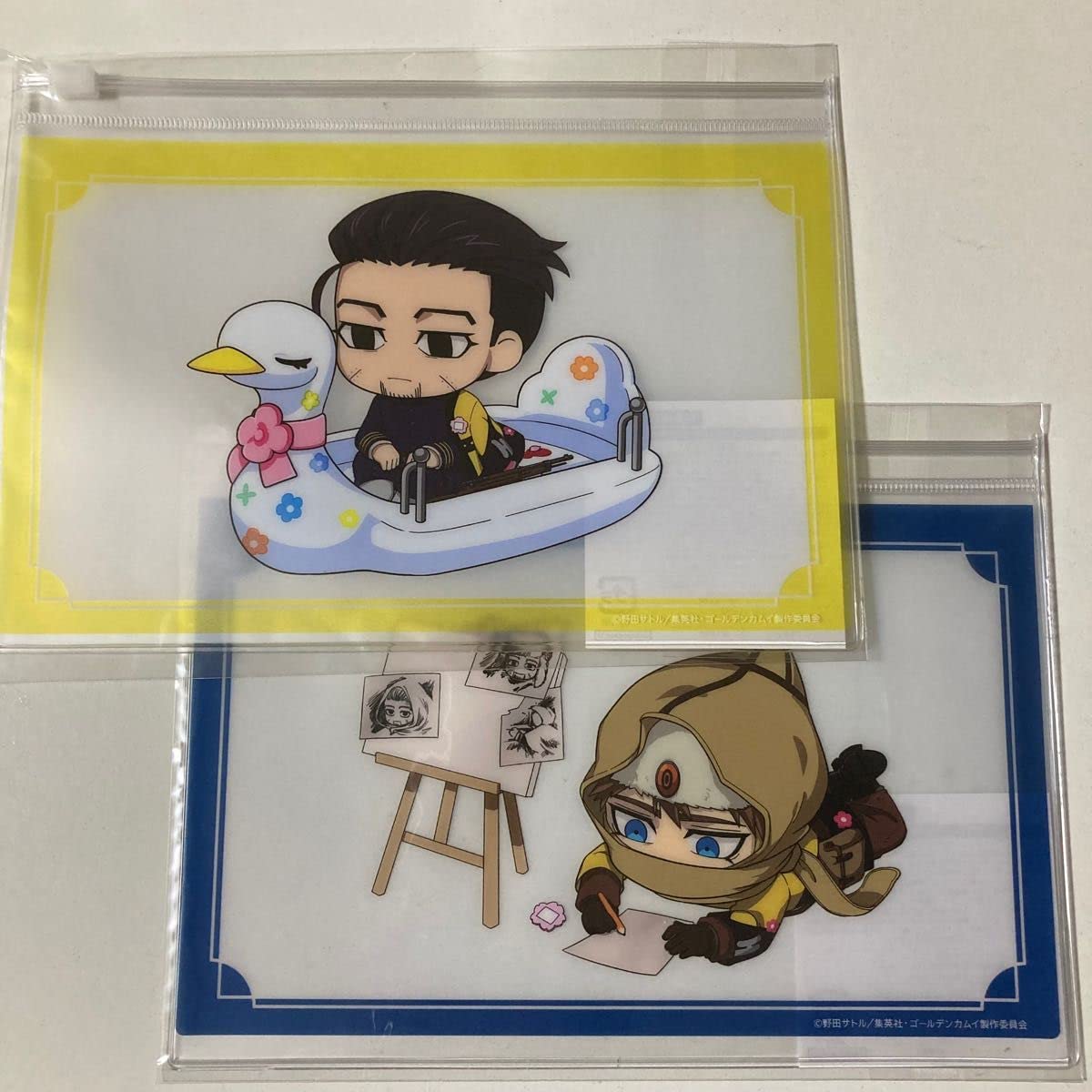 ゴールデンカムイ 鯉登少尉 月島軍曹 クリアポーチ 黄金遊戯 花やしき ゴールデンカムイ 鯉登少尉 月島軍曹 クリアポーチ 黄金遊戯 花やしき