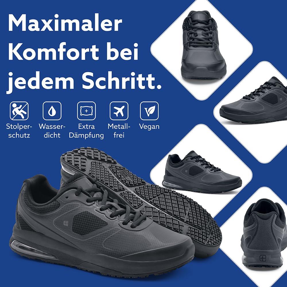 Shoes for Crews Herren-Arbeits-Sneaker mit rutschhemmender Sohle – Bequem, atmungsaktiv, wasserabweisend, ideal für Gastronomie und Küchen für Kellner und Koch oder im Einzelhandel – Evolution II