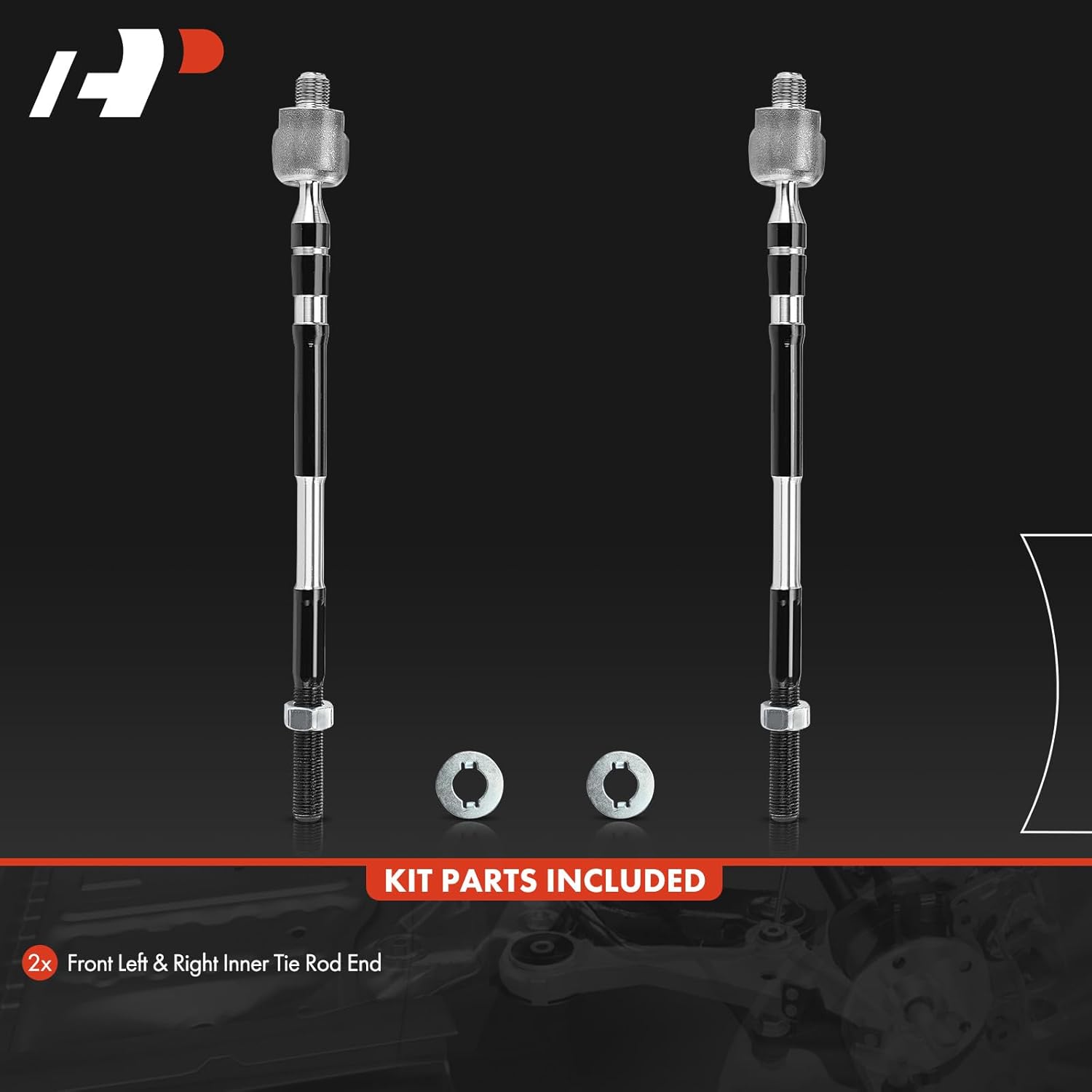 A-Premium 2 x Front Inner Tie Rod Ends, Compatible with Subaru Forester 2014-2018, Impreza 2017-2019, Crosstrek 2016-2021, XV Crosstrek 2013-2015