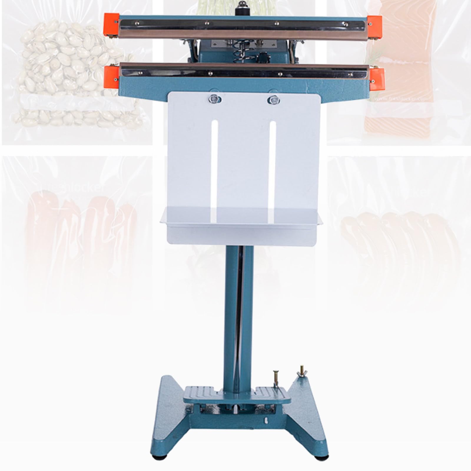 IUokLU Foot Pedal Activator, Foot Pedal Impulse Sealer With Cutter,Heat Seal Closer Plastic Bag Sealing Machine, Cutting Machine-A-650mm (B 600mm)