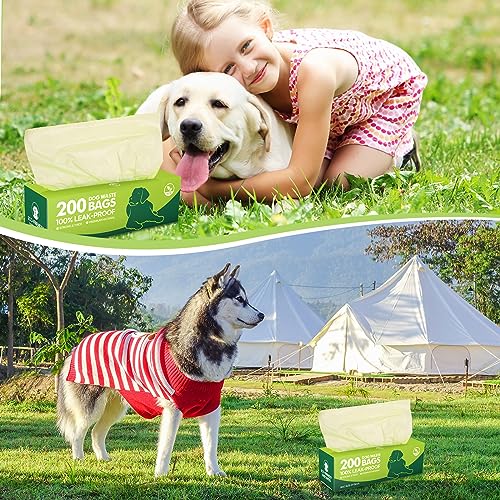 Image of Harloon 6000 Counts Dog Poop Waste Bags Bulk, 30 Rolls Pet Waste Bags, Extra Thick Strong Leak Proof, for Walking, Travel, Park, Puppy Cleanup,Universal Doggy Rolls Waste-Box(Green,12 x 8 Inches)