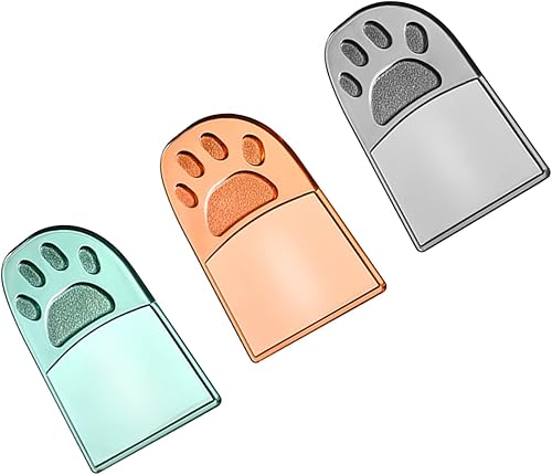 Miniatura 1 de BOAGO 3 fundas de inodoro con diseño de pata de gato para asiento de inodoro elevadoras accesorios de baño para oficina hotel hogar