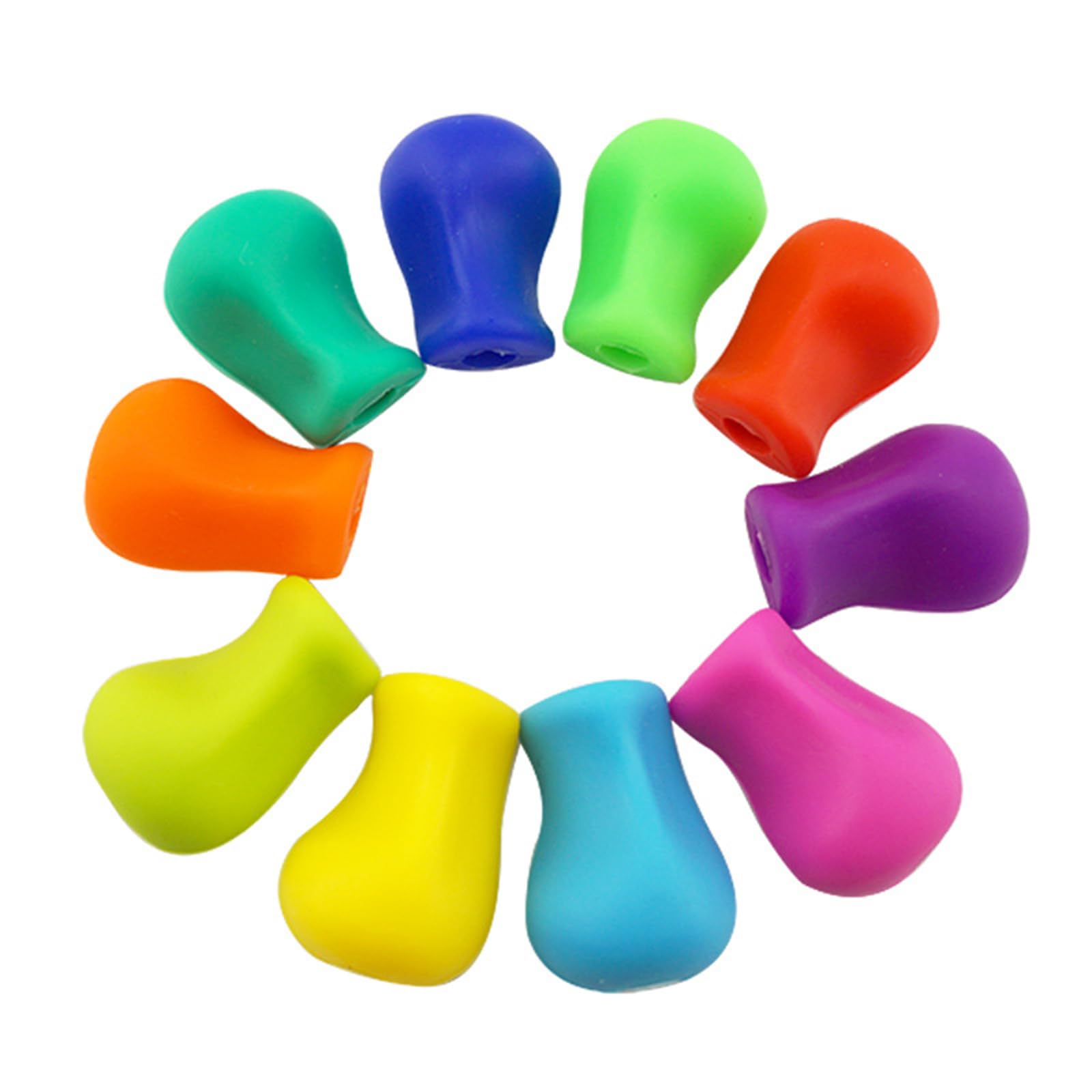 Yeenano Silicone Writing Aid,10 Pcs Pencil Grips For Children Handwriting Silicone Handwriting Grip Pencil Grips Correction Writing Aid Pencil Grips Adult Children Pen Grips For Adults Posture Correction