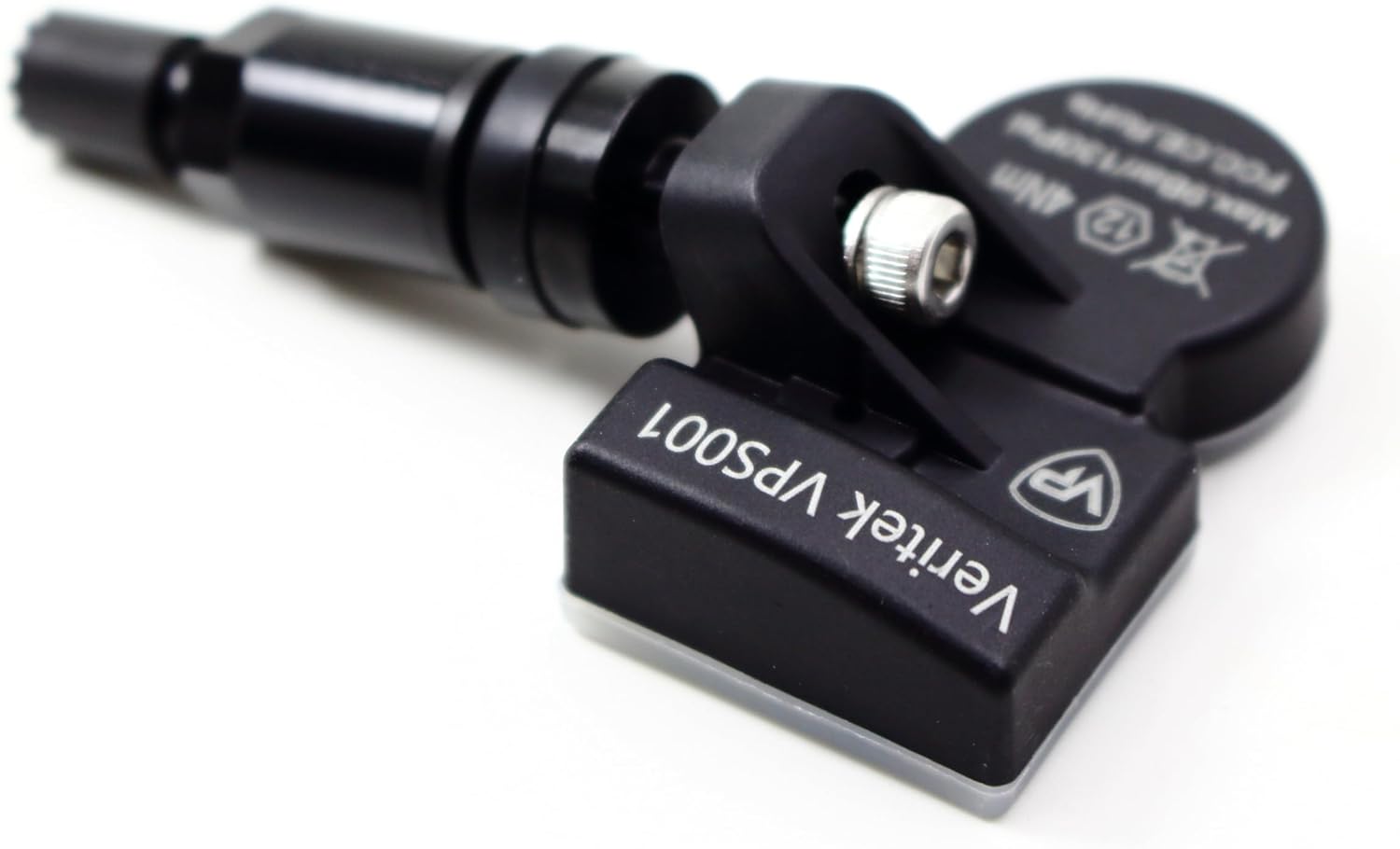 Set of 4 Veritek VPS001 TPMS 433mhz Tire Pressure Sensors for Infiniti QX80 Nissan Titan Replaces 40700EZ00A 407006WY0B w/Black Aluminum Valve Stems