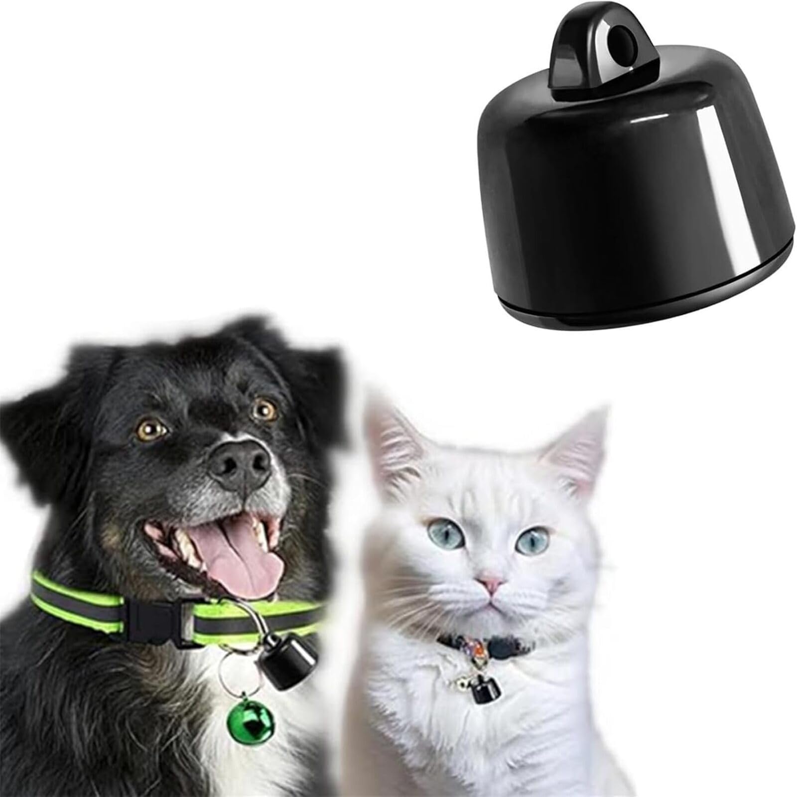 Générique Collier Traceur GPS pour Chat & Chien — Mini GPS Intelligent Étanche P23 — Suivi Mondial sans Abonnement — Compatible iOS Android — pour Tout Collier — Localisation Anti-Perdition (B)