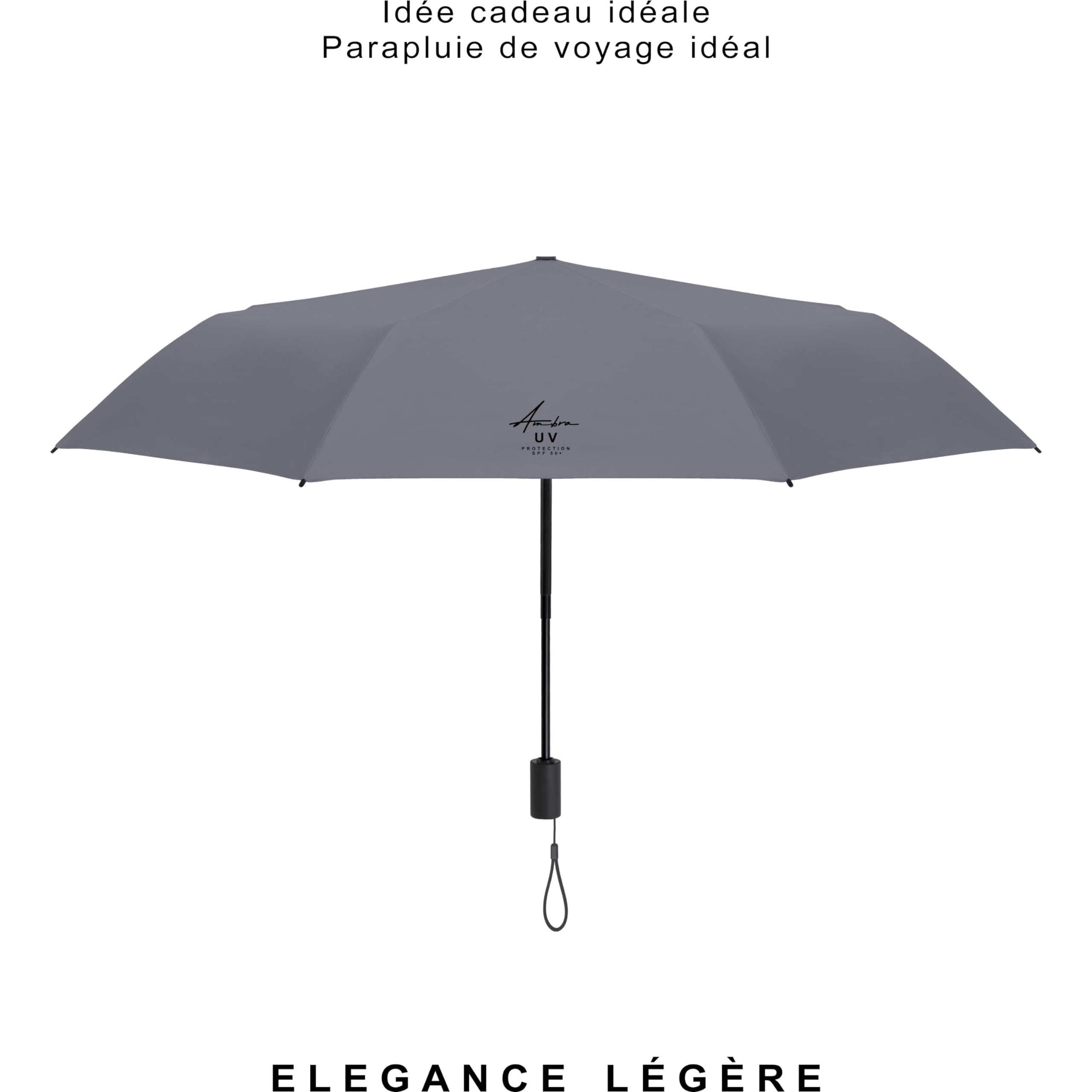 Parapluie pliant automatique solide anti UV femmes & hommes