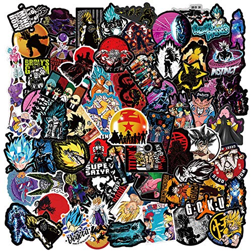 Dragon Ball Z Stickers [100pcs] Anime Vinyl Stickers for Laptop Water Bottle Bike Car Skateboard Graffiti Best Gift for Kids