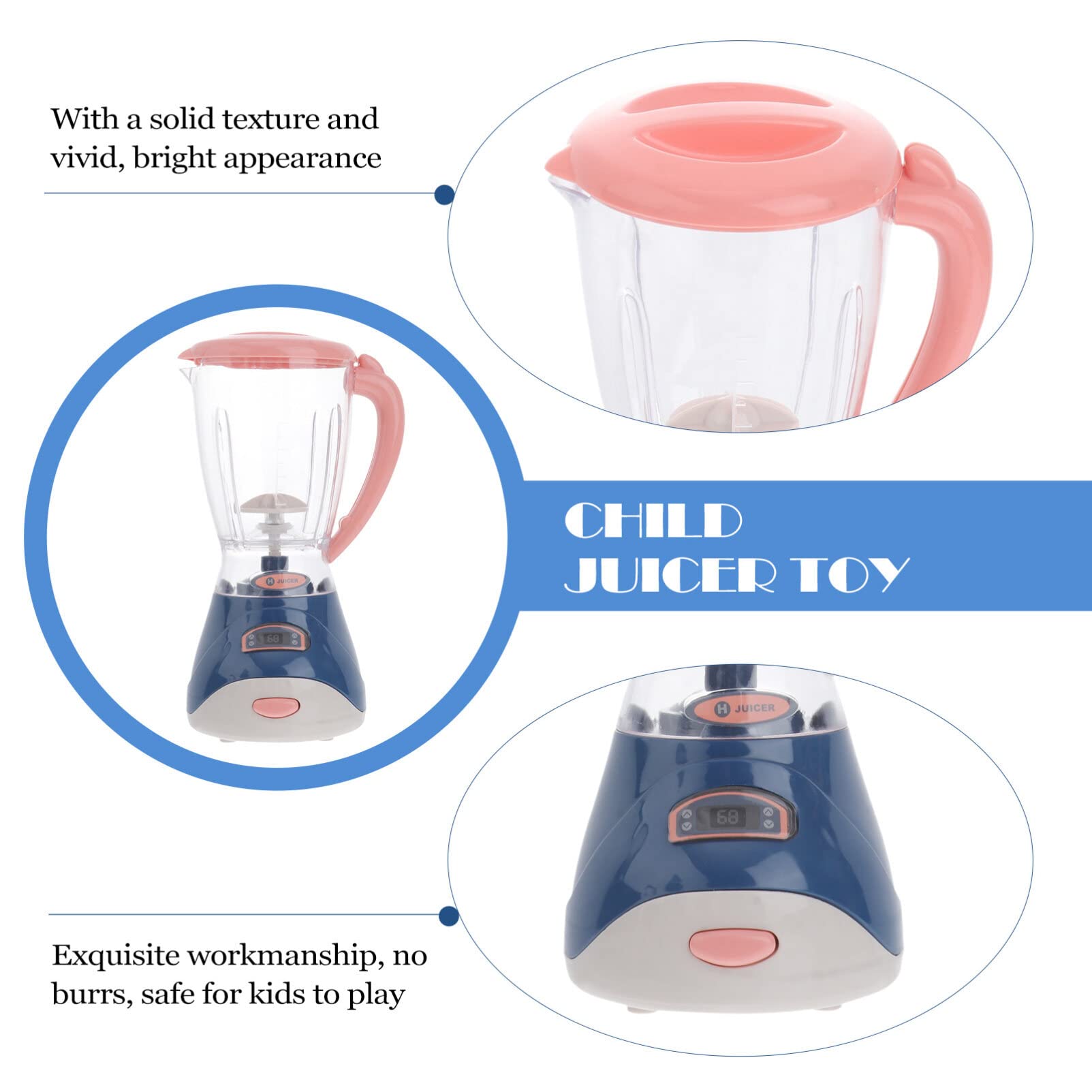 STOBOK Kids Blender Toy Worlds Smallest Blender Juicer Playing Miniature Toys Juice Squeezer Plaything Abs Micro-wave Oven Decorations Preschool - Image 4
