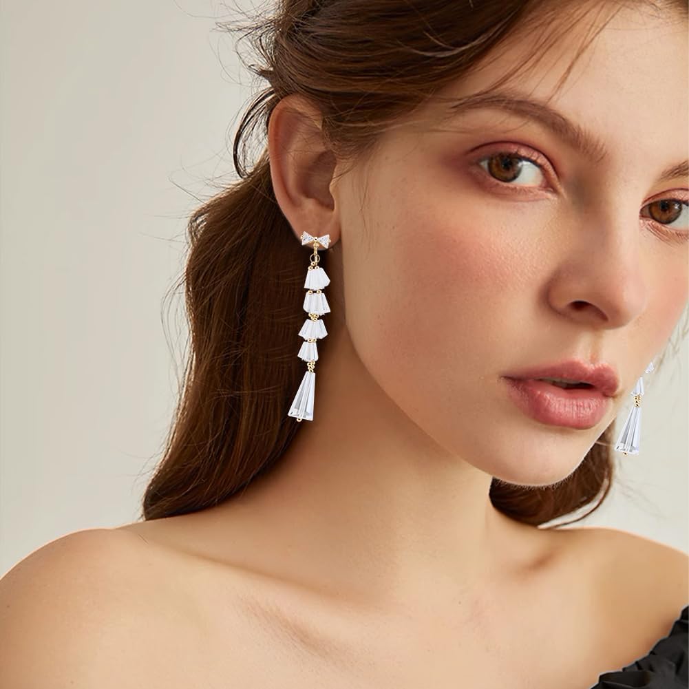 Beebeecraft 10Pcs Clip On Earring Findings 18K Gold Plated Cubic Zirconia Bowknot Bow Earring Findings Component with Loop for Non Pierced Ear Jewelry Making DIY