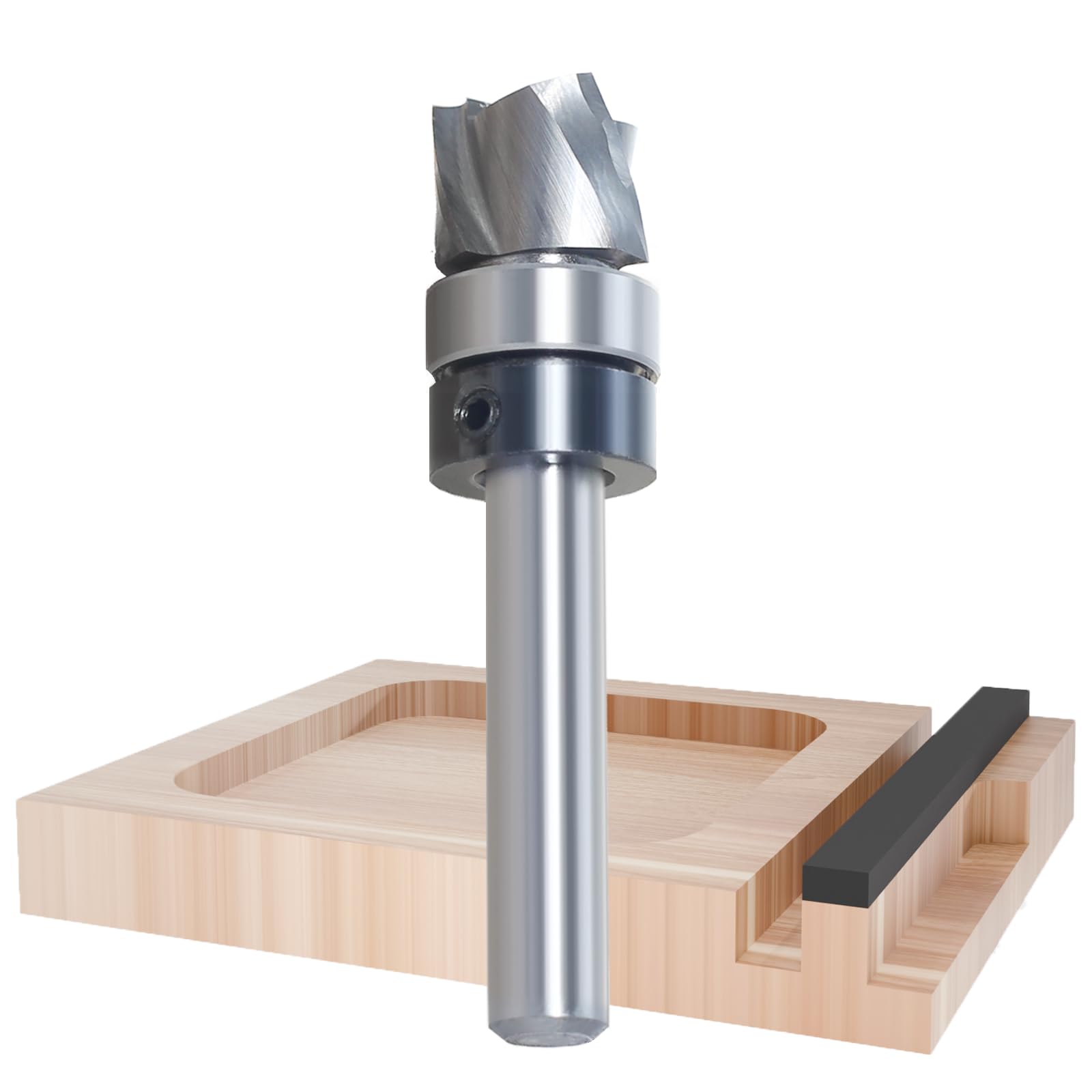 Akylin TCT Spiral Router Bit, 6mm Shaft