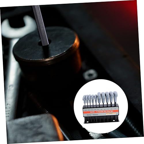 Miniatura 4 de OSALADI 1 juego de llaves hexagonales con soporte, llaves de reparación de acero, llaves hexagonales profesionales tipo T, llaves hexagonales para
