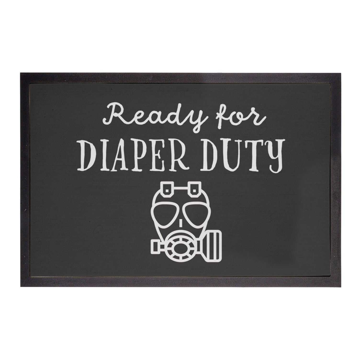 Paillasson noir rigolo cadeau futur papa Baby Daddy humour entrée