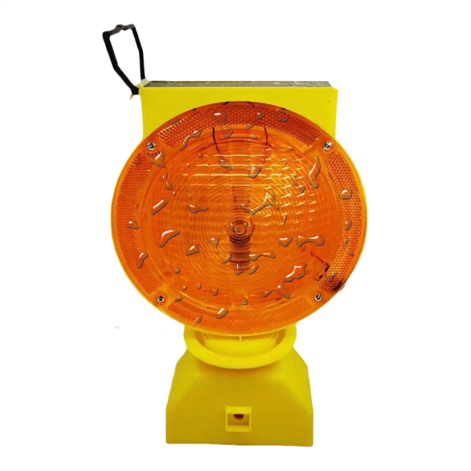 Luces solares de advertencia industriales, baliza de construcción estroboscópica LED, señal súper brillante impermeable, 27,7 x 12,4 x 6,3 cm, indicador de seguridad de alta visibilidad, ideal para