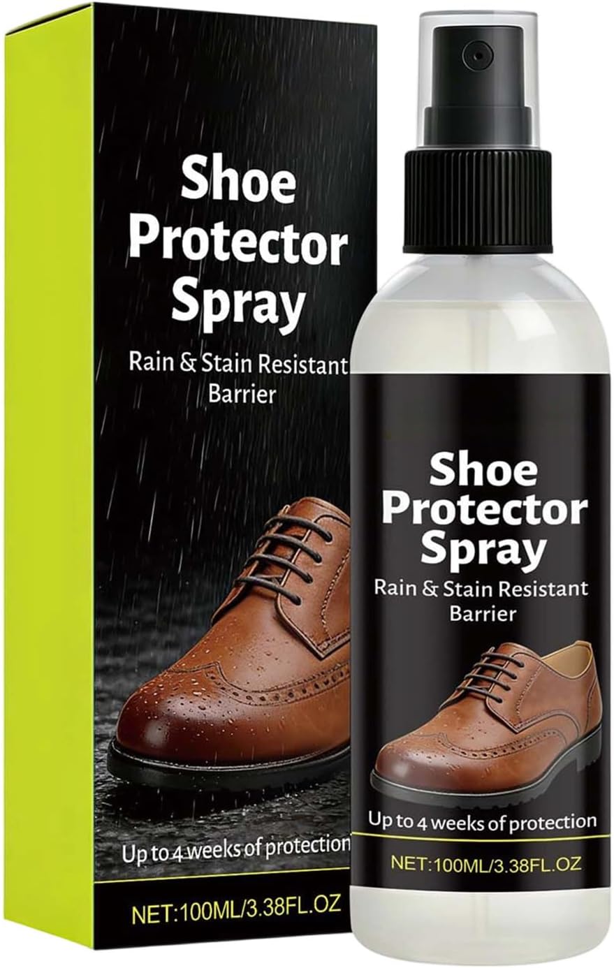 Footwear Rainproof Spray – 100ml Waterproof Agent, Versatile Protection Solution, Canvas Leather Shoe Spray | Home Travel Hiking Tennis Sneakers Boots Daily Use Moisture Barrier Safe Guard