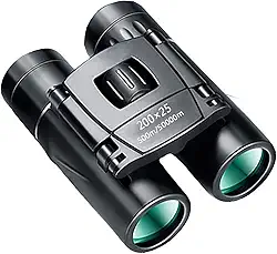 Binóculos telescópio 50000M Mini Zoom portátil HD Potente 200x25 Dobrável Profissional de longo alcance para acampamento Caminhada Concerto Montanha Preto à prova d'água