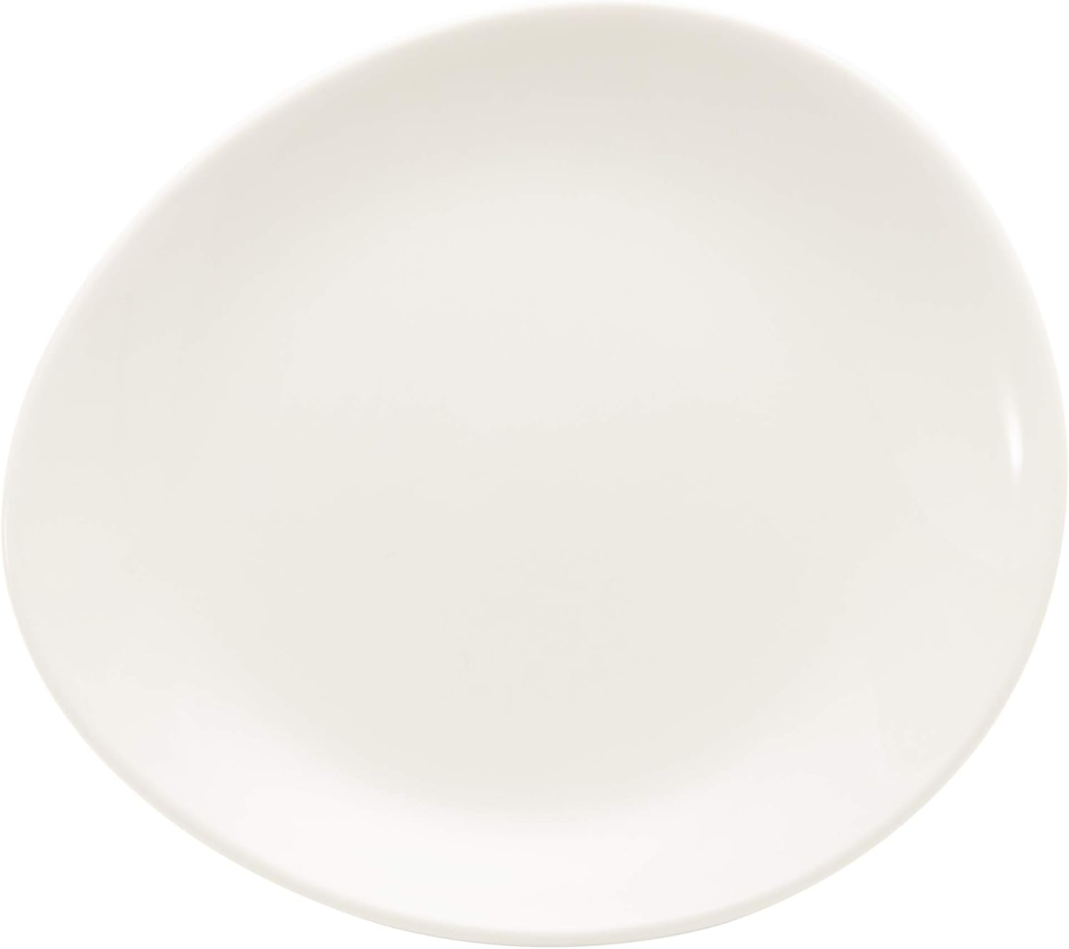 Narumi 41031-5724 Patia Plate, 7.1 inches (18 cm), White, Stylish, Simple, Flat Plate, Microwave, Dishwasher Safe