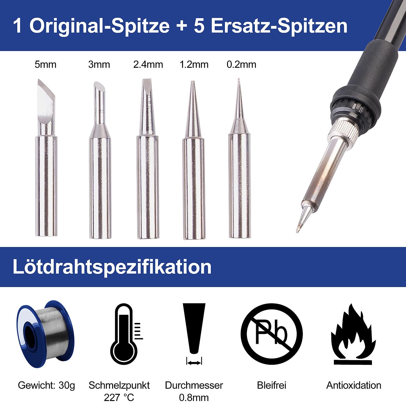 AGT Cyfrowa stacja lutownicza 2 w 1 z gorącym powietrzem ZX3878, 700 W, 500 °C, wyświetlacz LED