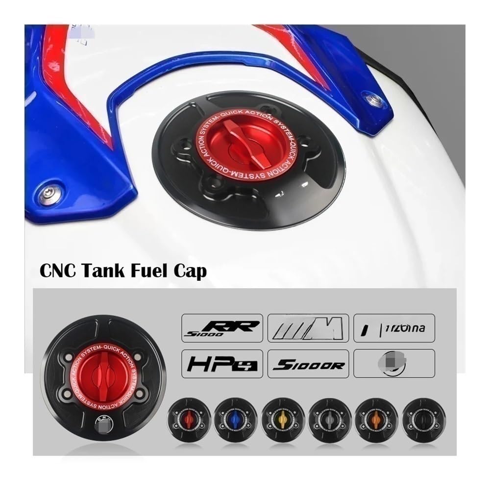 Tappi Serbatoio Carburante Per Moto Senza Chiave A Sgancio Rapido Copertura Gas Per b&mw S1000RR S1000R HP4 M1000RR M Power R1200GS R1200 tappo serbatoio moto