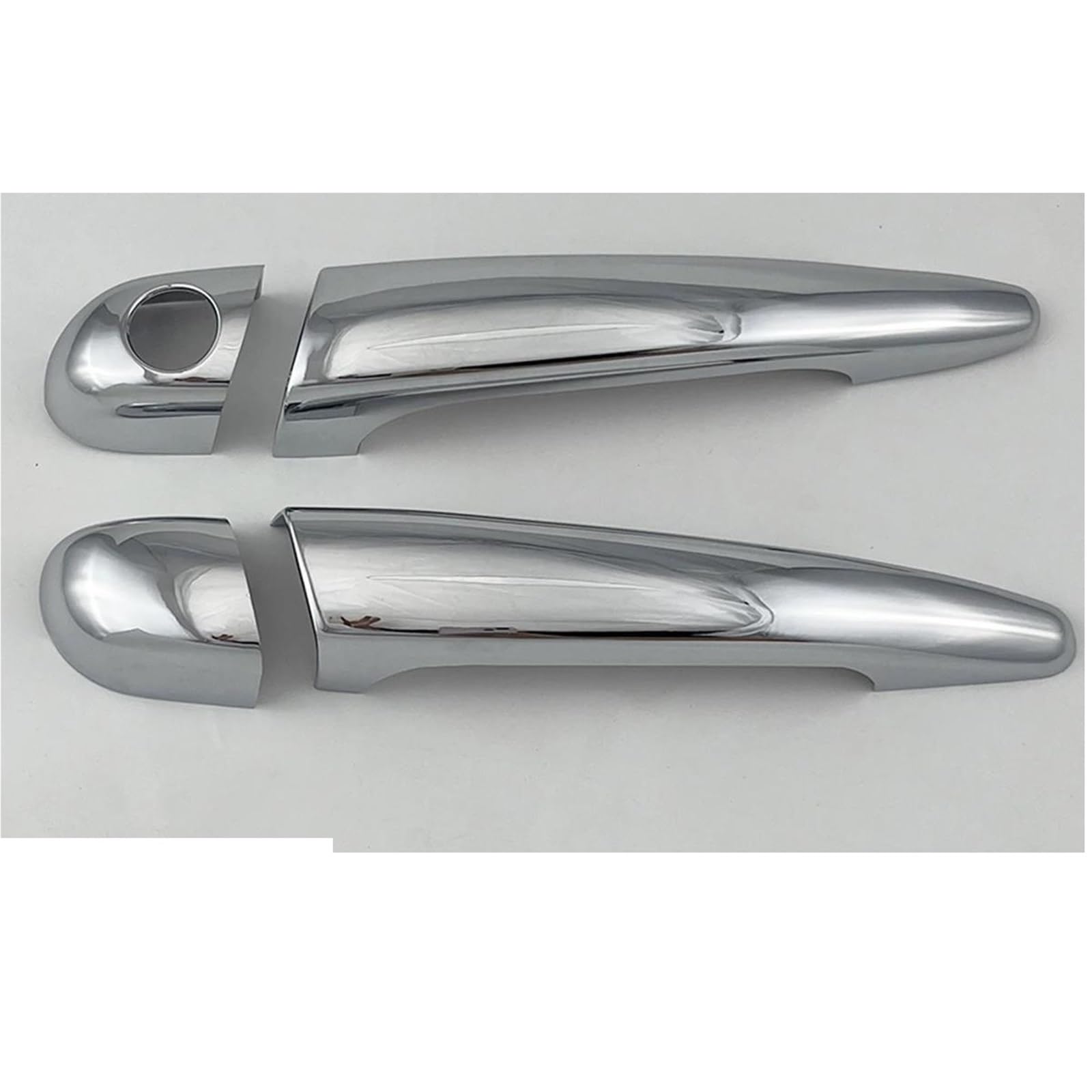 Piwine 4Pcs Abs Chrome Car Accessory For E46 330 330Ci For M3 1996-2005 Door Handle Bowl Cover Trim Paste Style Left-Hand Drive(4Pcs)