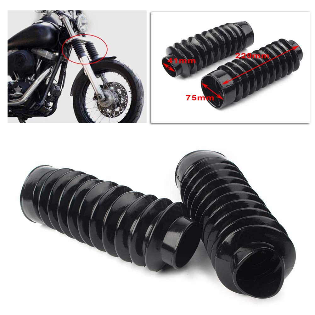 LIRU Motorcycle 41mm Rubber Fork Boots 