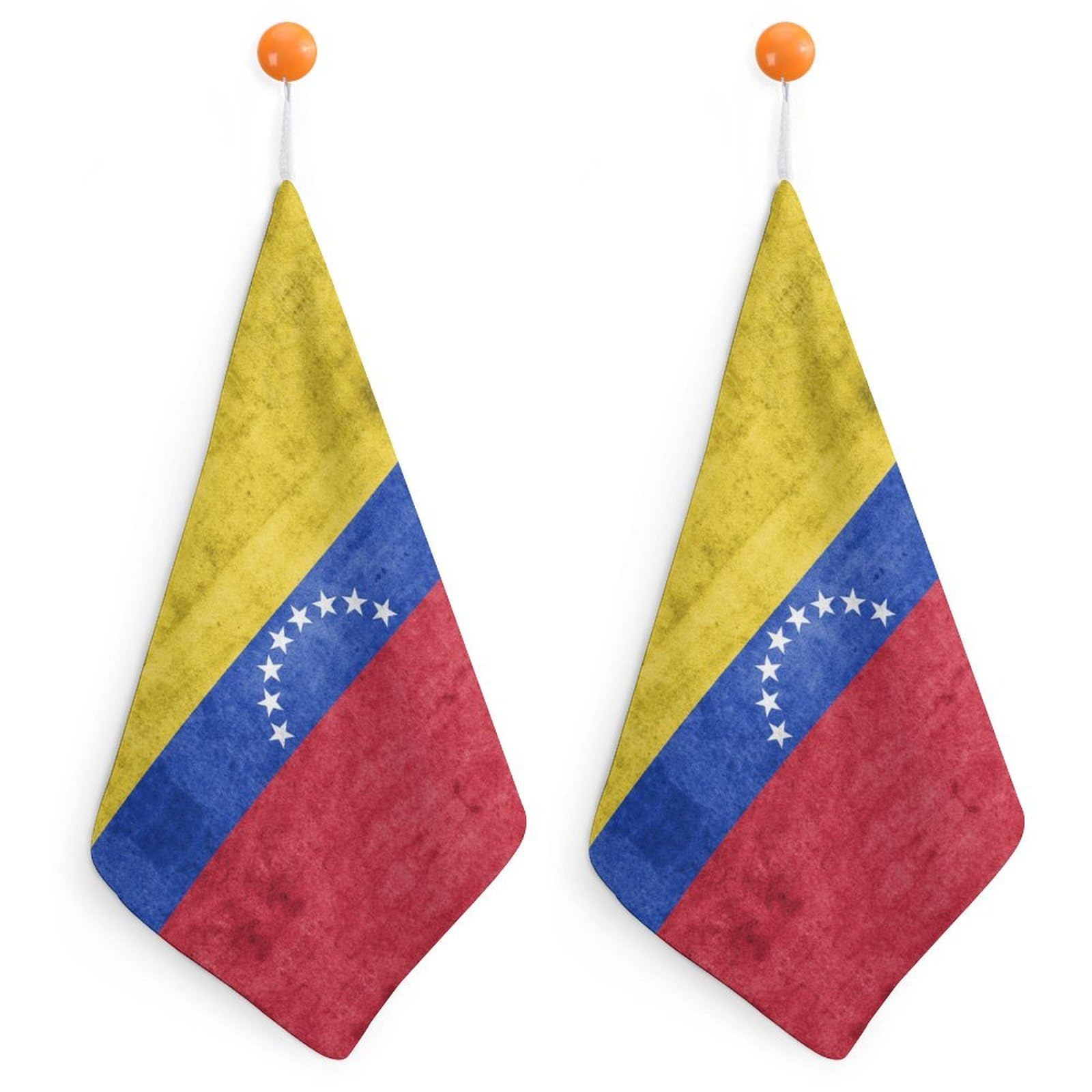 CGSBNGHA Flag of Venezuela Hand Towel Hanging Face Towels Cleaning Cloths Handkerchief for Bathroom Kitchen