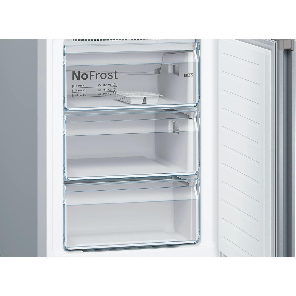 Bosch, Kühlschrank Kombi, Serie 4, Total NoFrost, Inox, KGN36VIDB