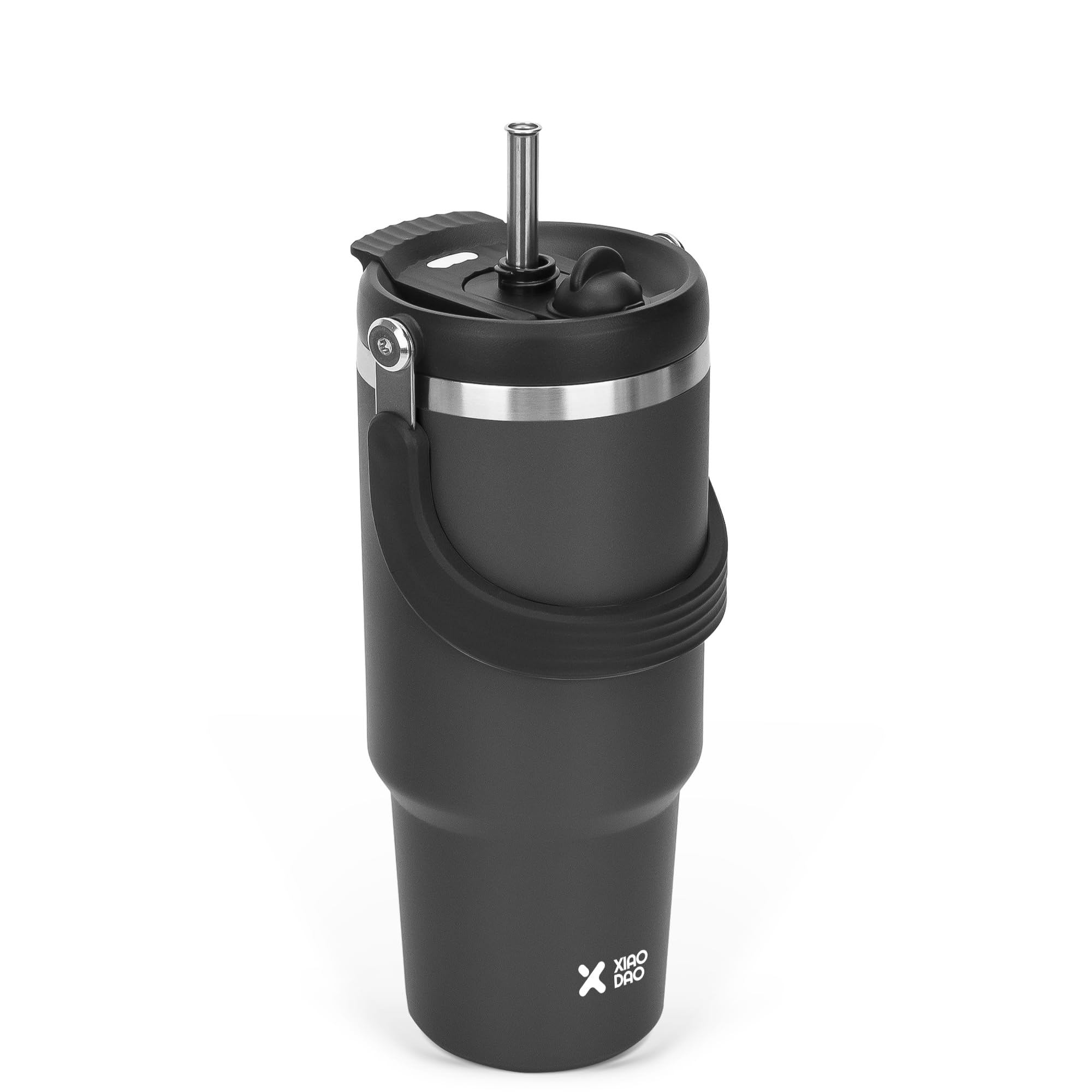 SKIASE タンブラー ストロー付き 600ml 水筒 ウォーターボトル 真空…