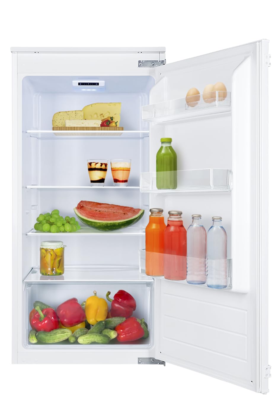 Amica Einbau Kühlschrank 158 L 102x54x54 cm EVKSS 351 216 | 1020 mm Nische, Schlepptür-Technik, Inverter Kompressor, Elektronische Steuerung, Tür-Offen-Alarm, LED Beleuchtung