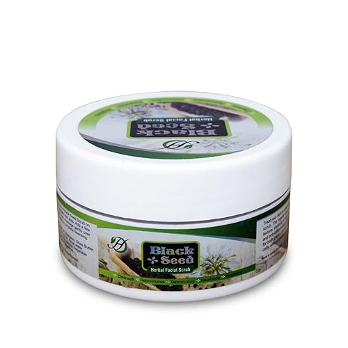 Black Seed - Exfoliante facial de hierbas Limpia, rejuvenece y nutre la piel Exfoliante facial hidratante Exfoliante facial para mujeres