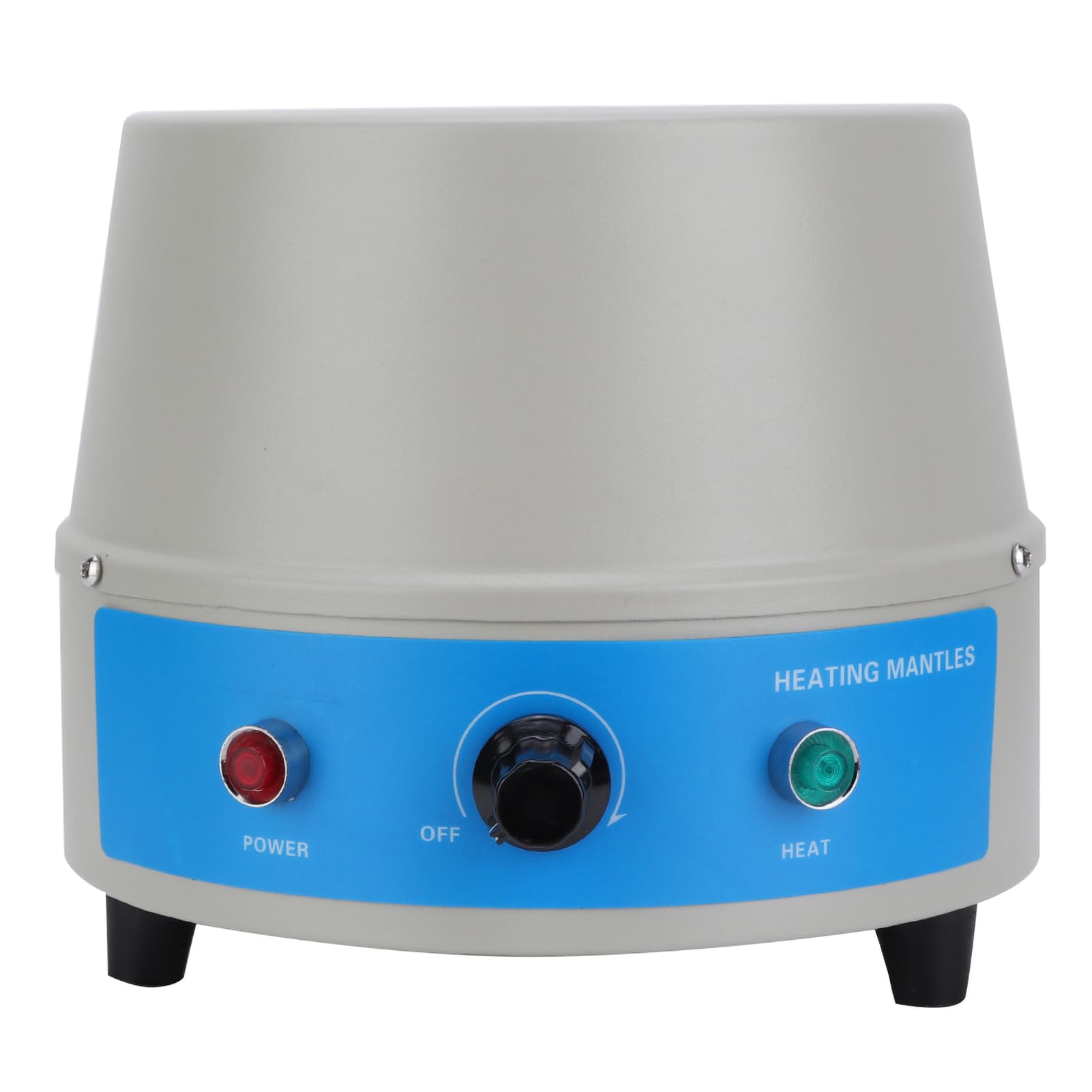 Manto Calefactor Eléctrico, Calentador Termostático de Laboratorio de 250 ml, Herramienta de Manto Calefactor con Agitador Magnético, Control de Temperatura 450 ℃(220V-Gris)