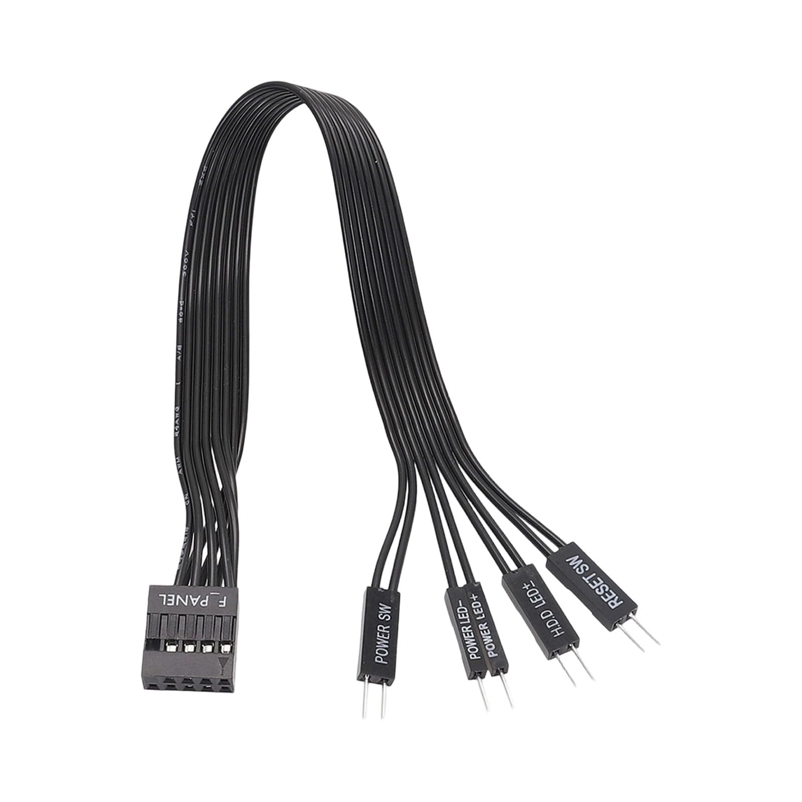 Hkfgdjdl Women's 30Cm Motherboard Expansion Cable Power Led Reset Pc Power F-Panel To 2Pin Male Connector For Computer Reset Hard Drive