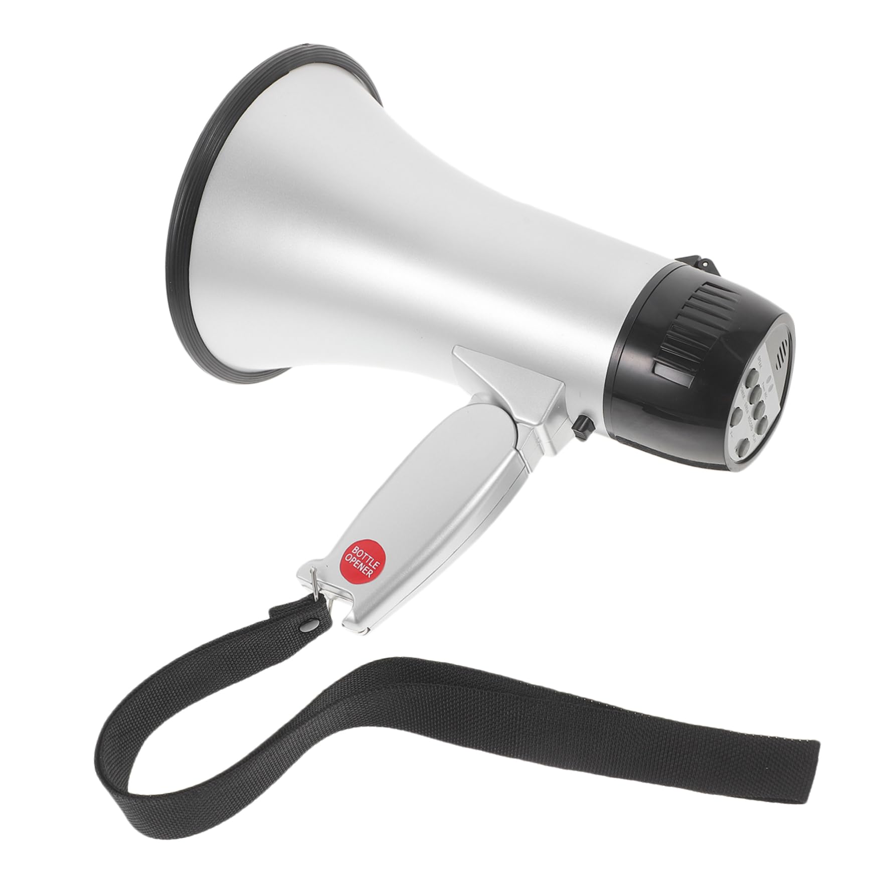 Mégaphone Professionnel 25 W Argenté en Abs Enregistrement