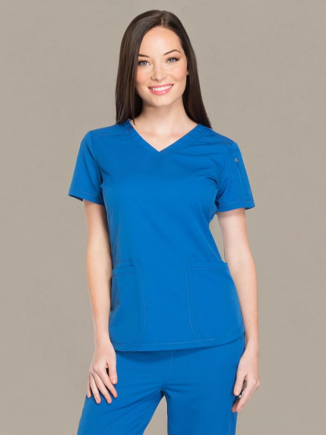 Dickies Dynamix Womens Tops, Athletic-Inspired V-Neck Scrub Top with Four-Way Stretch and Moisture Wicking DK730 - Image 8